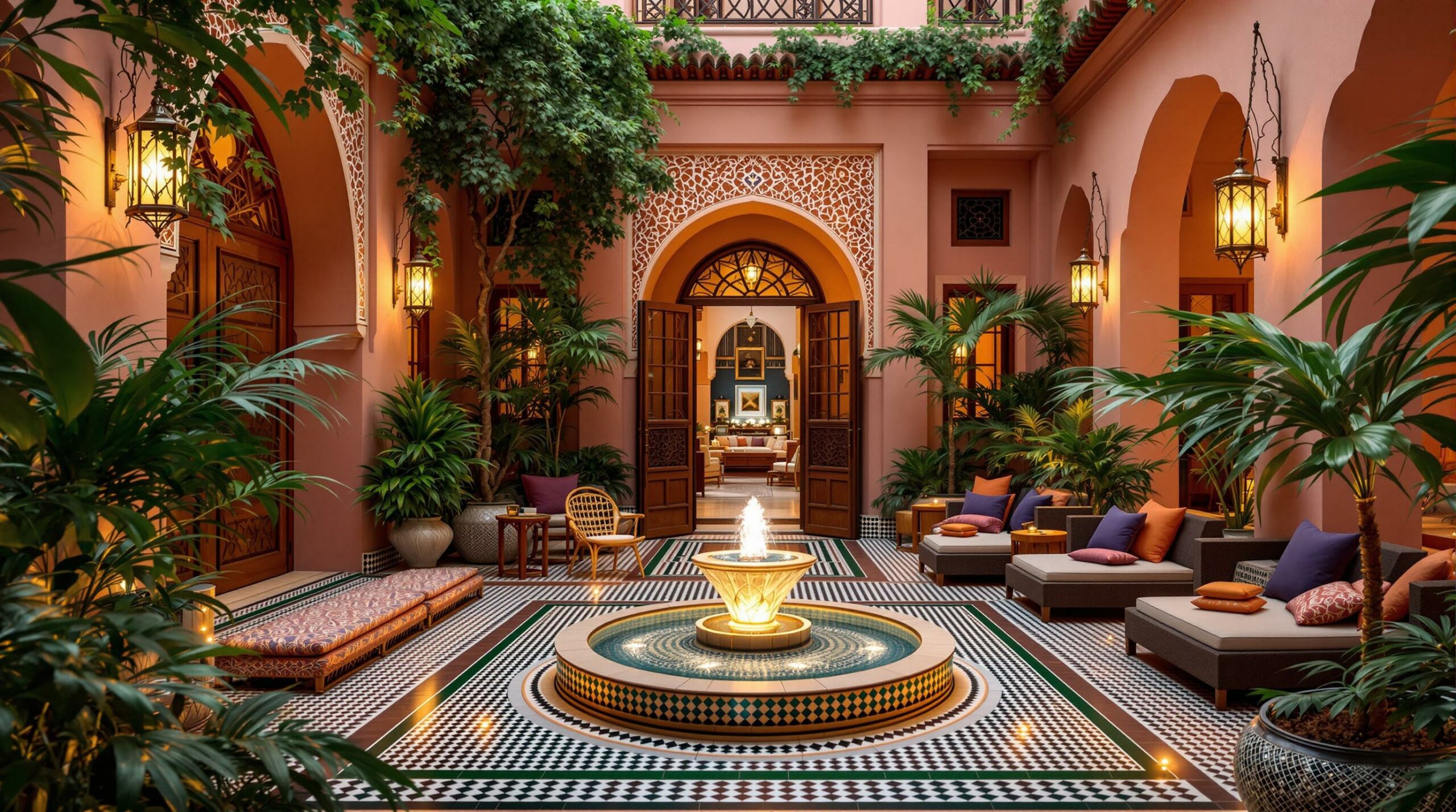 plongez dans l'élégance de marrakech à la maison arabe. offrant un cadre luxueux et authentique, vivez une expérience inoubliable au cœur de la ville rouge, entre raffinement et tradition.