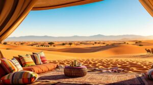 découvrez le désert d'agafay, une oasis de tranquillité à quelques kilomètres de marrakech. plongez dans une aventure inoubliable entre dunes rocheuses et paysages à couper le souffle. vivez des activités immersives, du coucher de soleil magique aux nuits étoilées autour du feu de camp. une expérience unique à ne pas manquer !