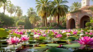 plongez dans l'enchantement des jardins du lotus à marrakech, votre refuge de paix et de beauté naturelle en 2025. explorez des paysages éblouissants et laissez-vous séduire par la quiétude de cet oasis unique au cœur de la ville.