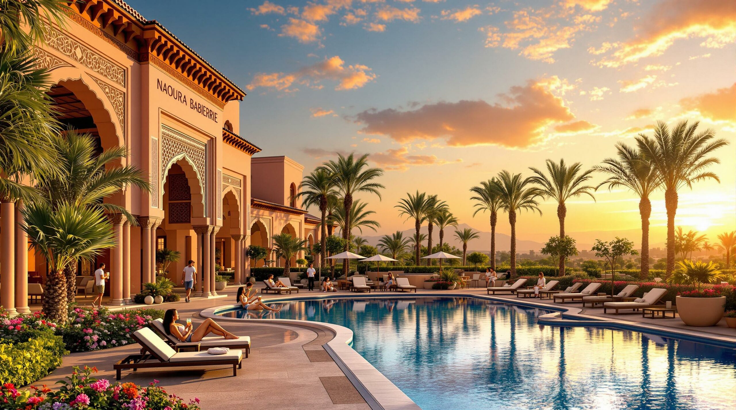 découvrez l'hôtel naoura barrière marrakech, un havre de luxe et de détente niché au cœur de la vibrante ville de marrakech. profitez d'un séjour inoubliable avec un service exceptionnel, des installations haut de gamme et une ambiance apaisante.