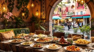 plongez dans l'univers de marrakchi, un restaurant innovant à marrakech où la gastronomie traditionnelle marocaine rencontre une touche moderne. savourez des plats exquis préparés avec des ingrédients frais et locaux, dans une ambiance chaleureuse et conviviale. réservez votre table dès aujourd'hui pour une aventure culinaire inoubliable !