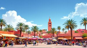 partez à la découverte de marrakech, la ville rouge aux mille et une merveilles. explorez ses souks animés, ses palais majestueux et savourez une cuisine exquise. votre voyage de rêve débute ici, au cœur de cette destination envoûtante!
