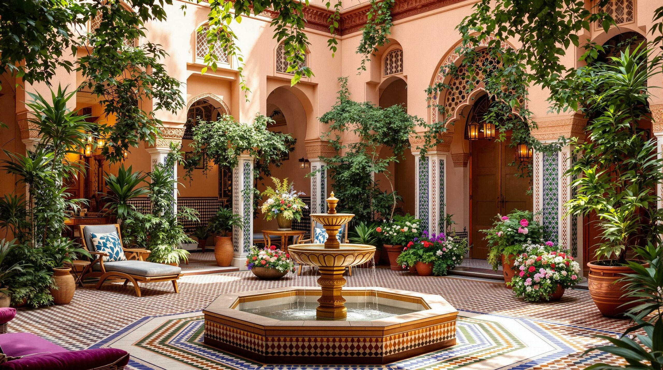 plongez dans l'enchantement du riad africa medina à marrakech, une oasis de sérénité où le charme traditionnel rencontre le luxe moderne. réservez votre escapade de rêve au cœur de la médina!