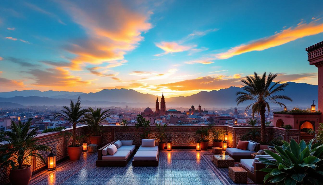 découvrez le nouveau rooftop de marrakech, où un panorama à couper le souffle vous attend. profitez d'une vue imprenable sur la ville et vivez une expérience inoubliable au cœur de l'animation marrakchi.