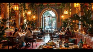 plongez dans l'ambiance authentique de marrakech au restaurant dar essalam. savourez une cuisine marocaine traditionnelle, dans un cadre enchanteur, pour une expérience culinaire inoubliable. réveillez vos sens avec des plats savoureux et un service exceptionnel!