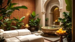 découvrez notre spa haut de gamme à marrakech, où chaque soin est une invitation à la détente et à la sérénité. offrez-vous une expérience sensorielle inoubliable, entre traditions marocaines et luxe moderne. plongez dans un univers de bien-être et laissez-vous enivrer par des fragrances envoûtantes.