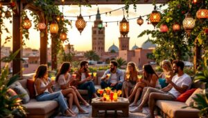plongez dans l'ambiance envoûtante de marrakech en explorant notre sélection des meilleurs rooftops. savourez des cocktails inoubliables tout en admirant des vues imprenables sur la ville. une expérience unique vous attend!