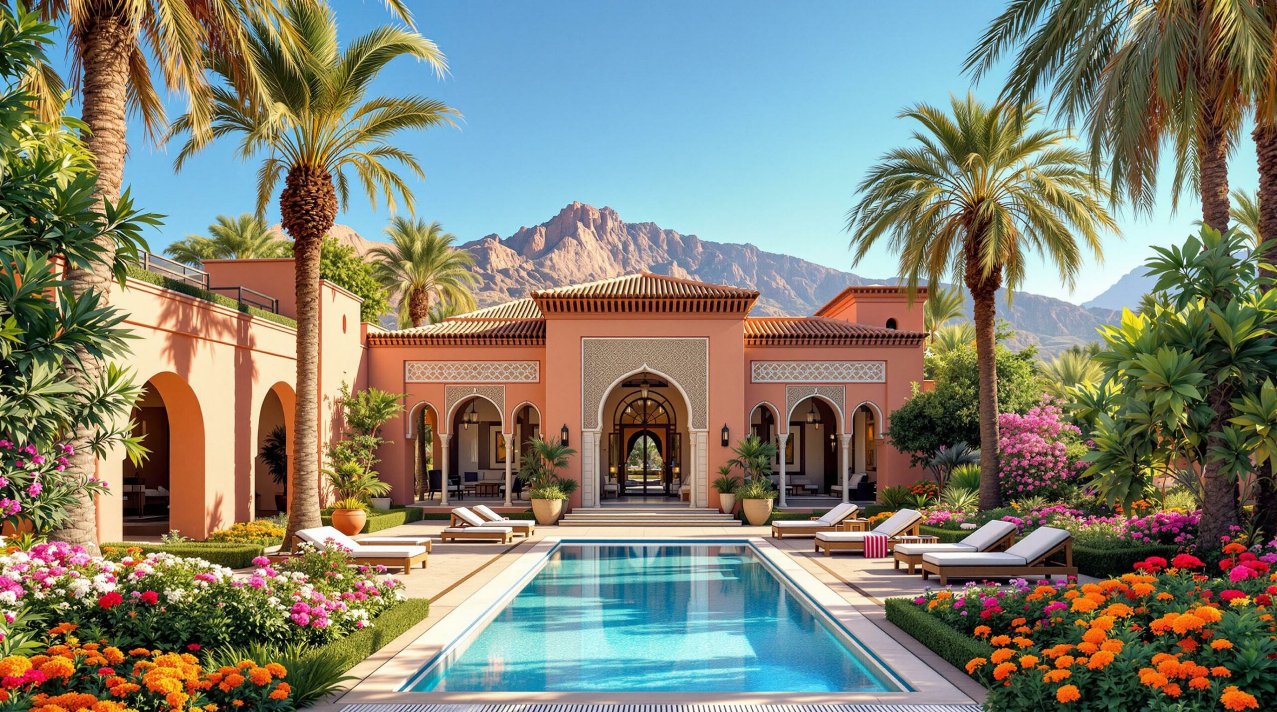 découvrez l'authenticité et le luxe en louant une villa à marrakech pour vos vacances en 2025. profitez d'une escapade inoubliable au cœur de la magie marocaine, entre farniente au bord de la piscine et découverte de la culture vibrante de la ville. réservez dès maintenant votre séjour mémorable !