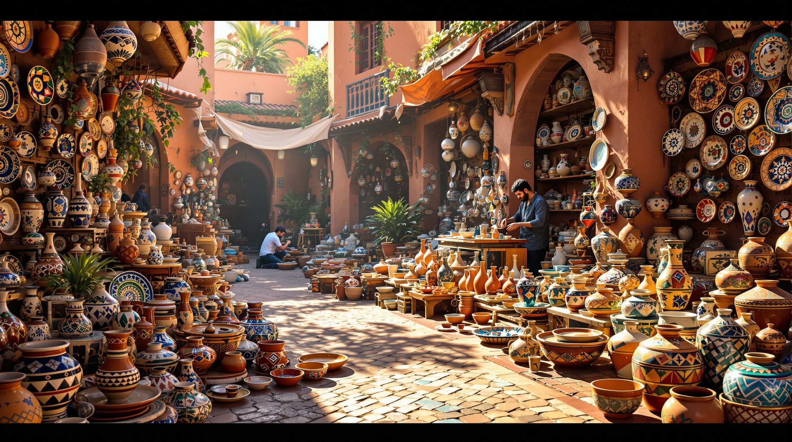 découvrez la poterie de marrakech, un véritable trésor artisanal ! offrez-vous des pièces uniques qui allient tradition et créativité, parfaites pour décorer votre intérieur ou comme cadeaux originaux. plongez dans l'univers coloré et authentique de l'artisanat marocain.
