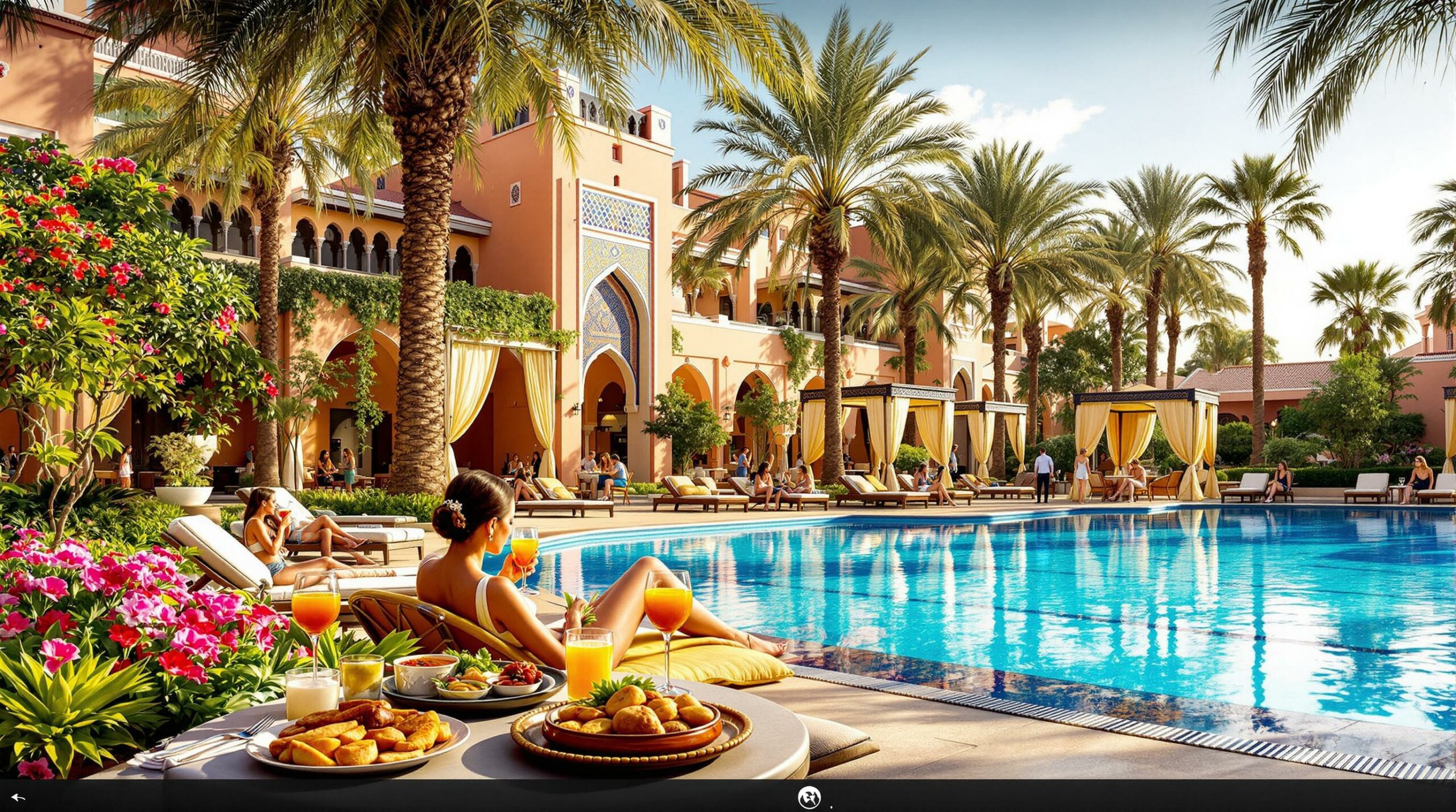 profitez d'un séjour inoubliable à marrakech en optant pour un club tout compris. détendez-vous dans des hébergements de luxe, savourez une cuisine délicieuse, et bénéficiez d'activités variées sans souci. explorez les merveilles de la ville tout en profitant d'un service impeccable dans un cadre enchanteur.