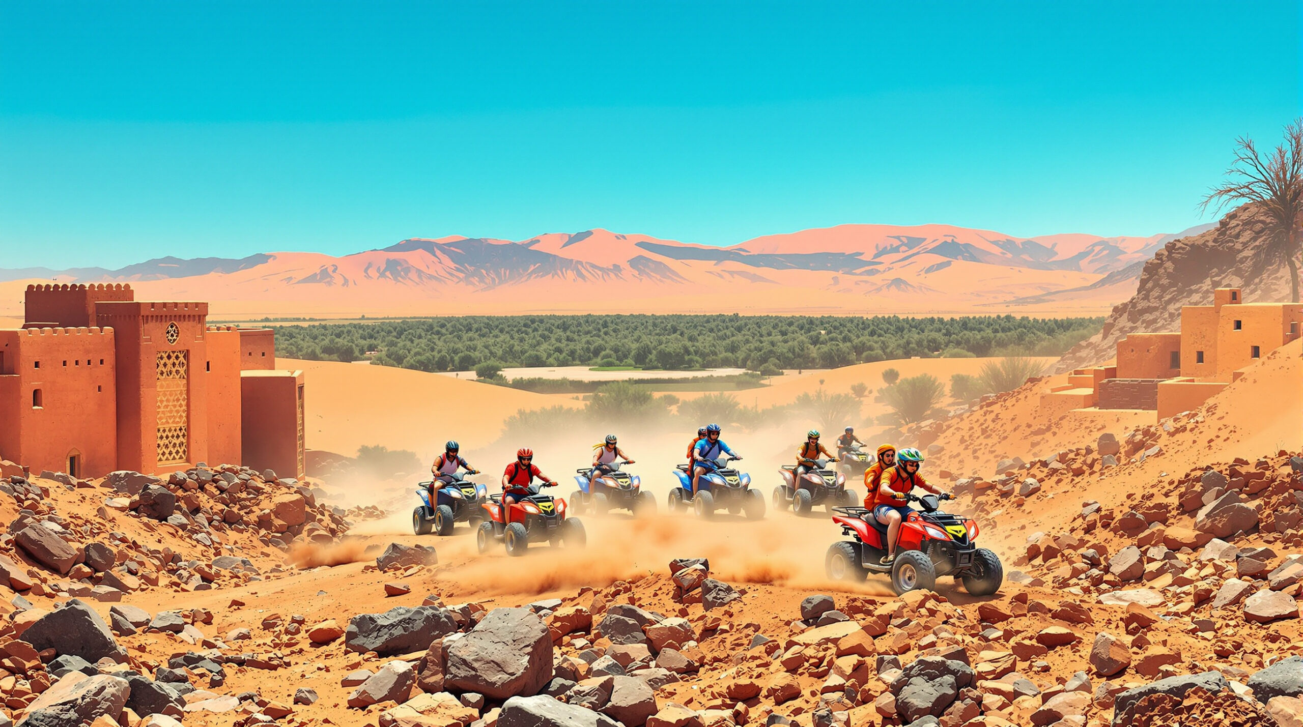 vivez une expérience unique à marrakech en 2025 avec une balade en quad sensationnelle. explorez des paysages grandioses et découvrez la ville sous un nouvel angle lors d'une aventure mémorable !