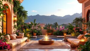 plongez dans l'univers enchanteur de marrakech en 2025 et découvrez la terrasse de vos rêves. un véritable havre de paix où se mêlent confort, beauté et sérénité. laissez-vous séduire par un espace idéal pour vous détendre et profiter de moments inoubliables.
