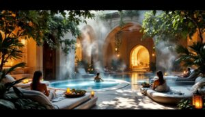 plongez dans l'univers relaxant du hammam de gueliz, une oasis de bien-être en 2025. profitez d'un moment de détente absolue avec des soins traditionnels et une ambiance apaisante qui ravivera vos sens.
