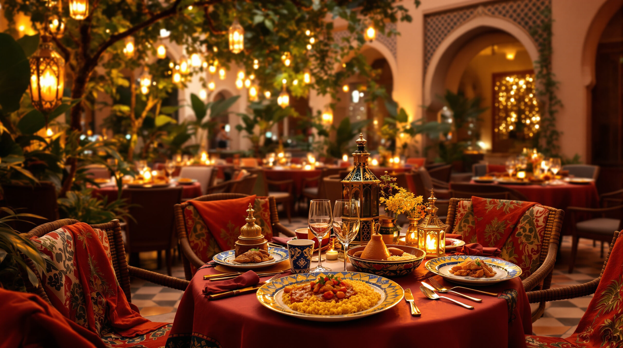 vivez une expérience culinaire raffinée au restaurant dar rhizlane à marrakech : cuisine marocaine authentique, cadre élégant et ambiance chaleureuse pour un moment inoubliable.