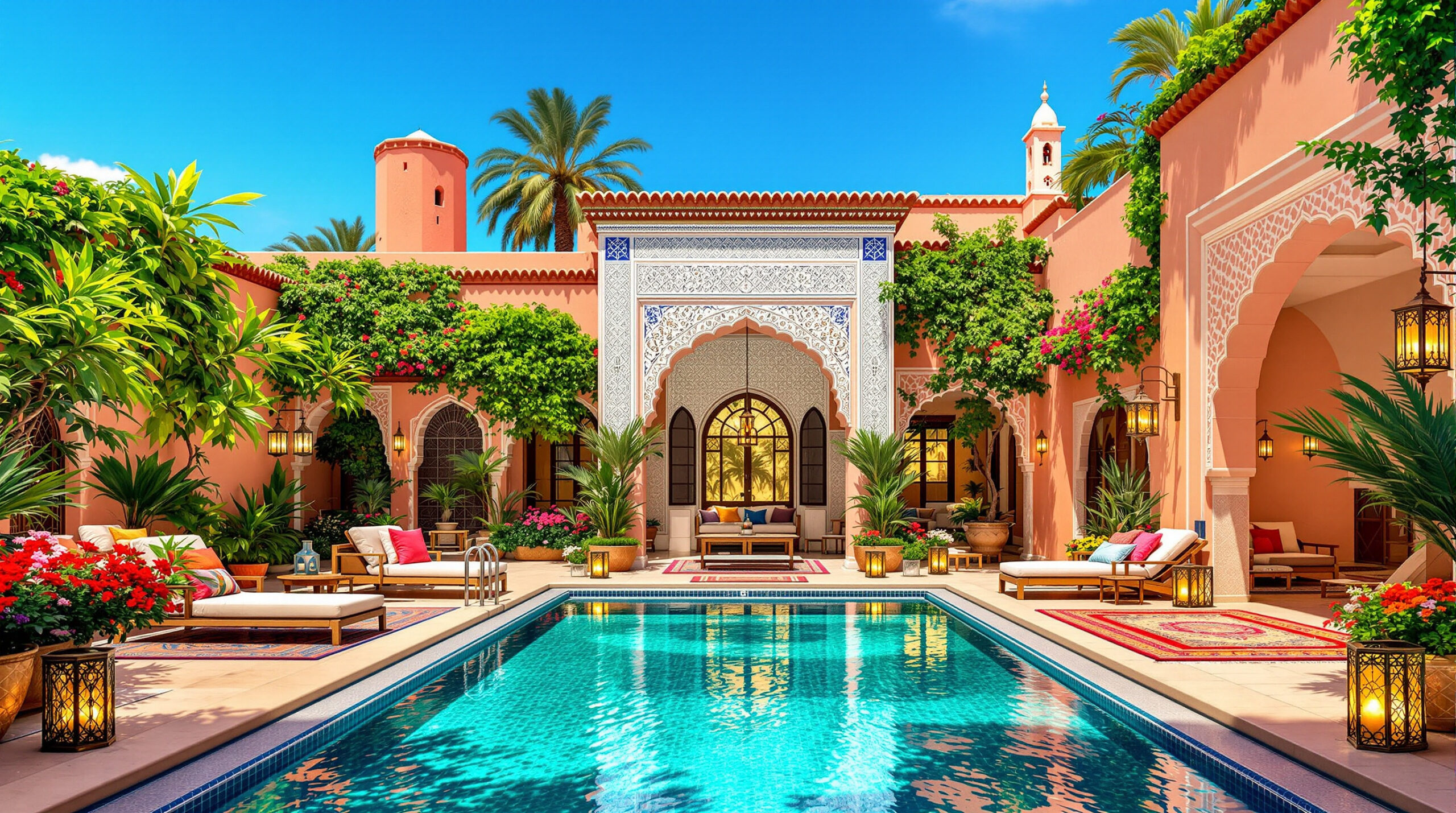 offrez-vous une expérience inoubliable en réservant votre riad privatif à marrakech pour des vacances de rêve en 2025. profitez d'un cadre authentique, du confort moderne et d'un séjour sur-mesure au cœur de la ville rouge.