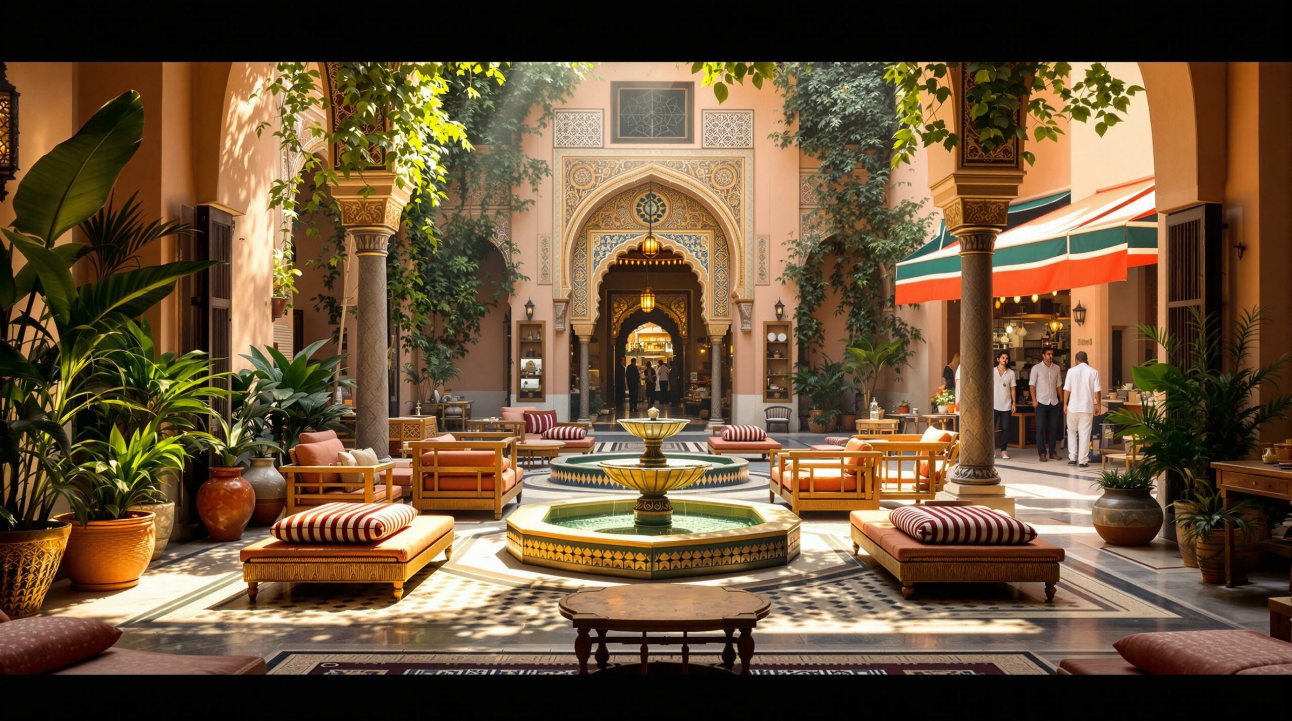 découvrez le charme authentique de marrakech en séjournant dans un riad traditionnel, situé à quelques pas de la célèbre place jemaa el fna. profitez d'un accueil chaleureux, d'une architecture emblématique et d'une immersion dans la culture locale pour des vacances inoubliables.