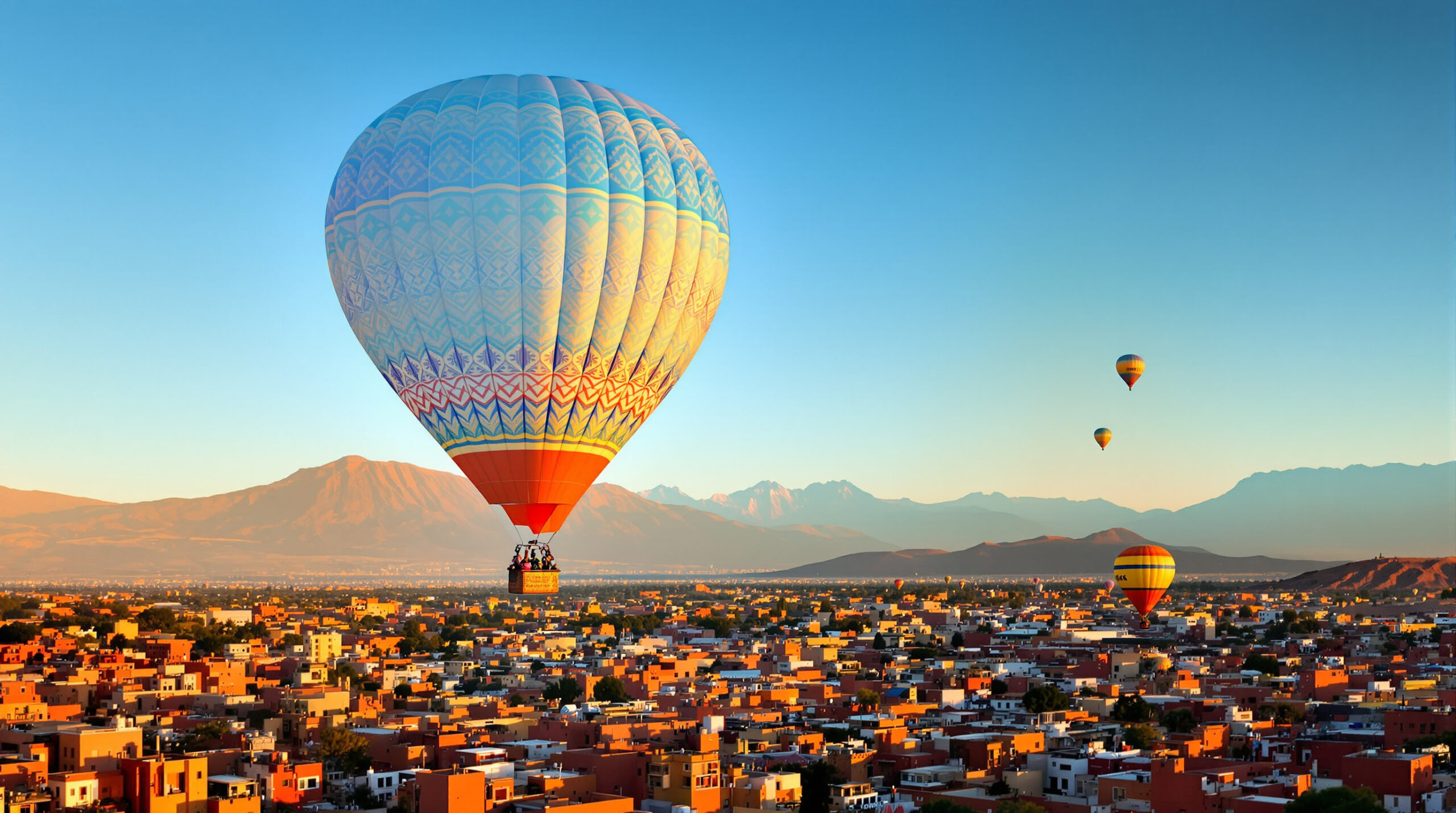 offrez-vous des souvenirs magiques à marrakech avec un survol en montgolfière. profitez d’une vue spectaculaire sur la ville et ses paysages aux premières lueurs du jour. réservez votre aventure inoubliable dès maintenant !