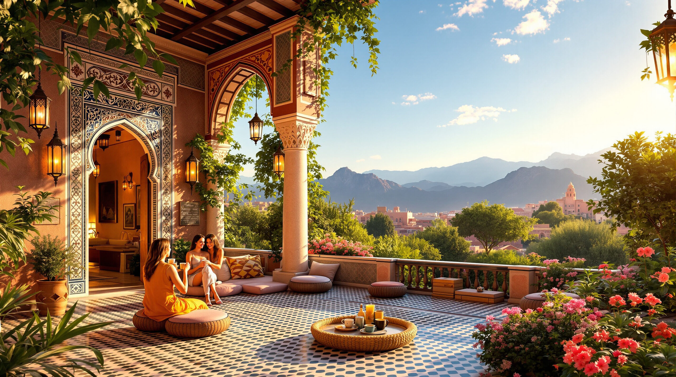 vivez une expérience unique à dar touyir marrakech en 2025 ! profitez d’un séjour magique dans un riad authentique, idéalement situé pour découvrir la ville, ses traditions et son ambiance chaleureuse.