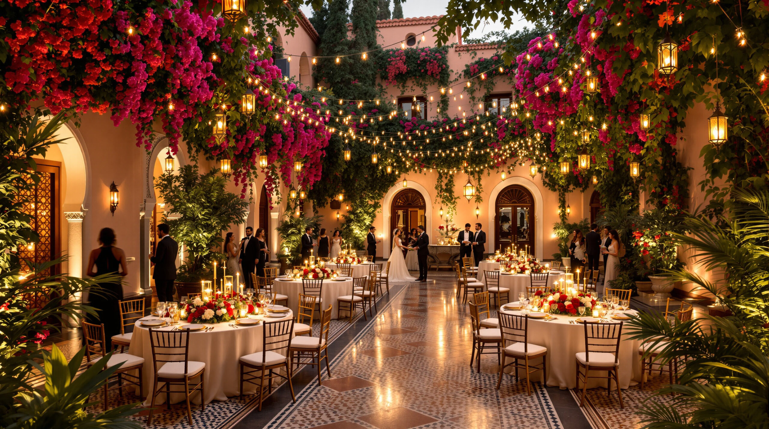 organisez le mariage de vos rêves à marrakech dans nos riads exclusifs. découvrez des lieux d'exception, une ambiance magique et un service sur-mesure pour un jour inoubliable !