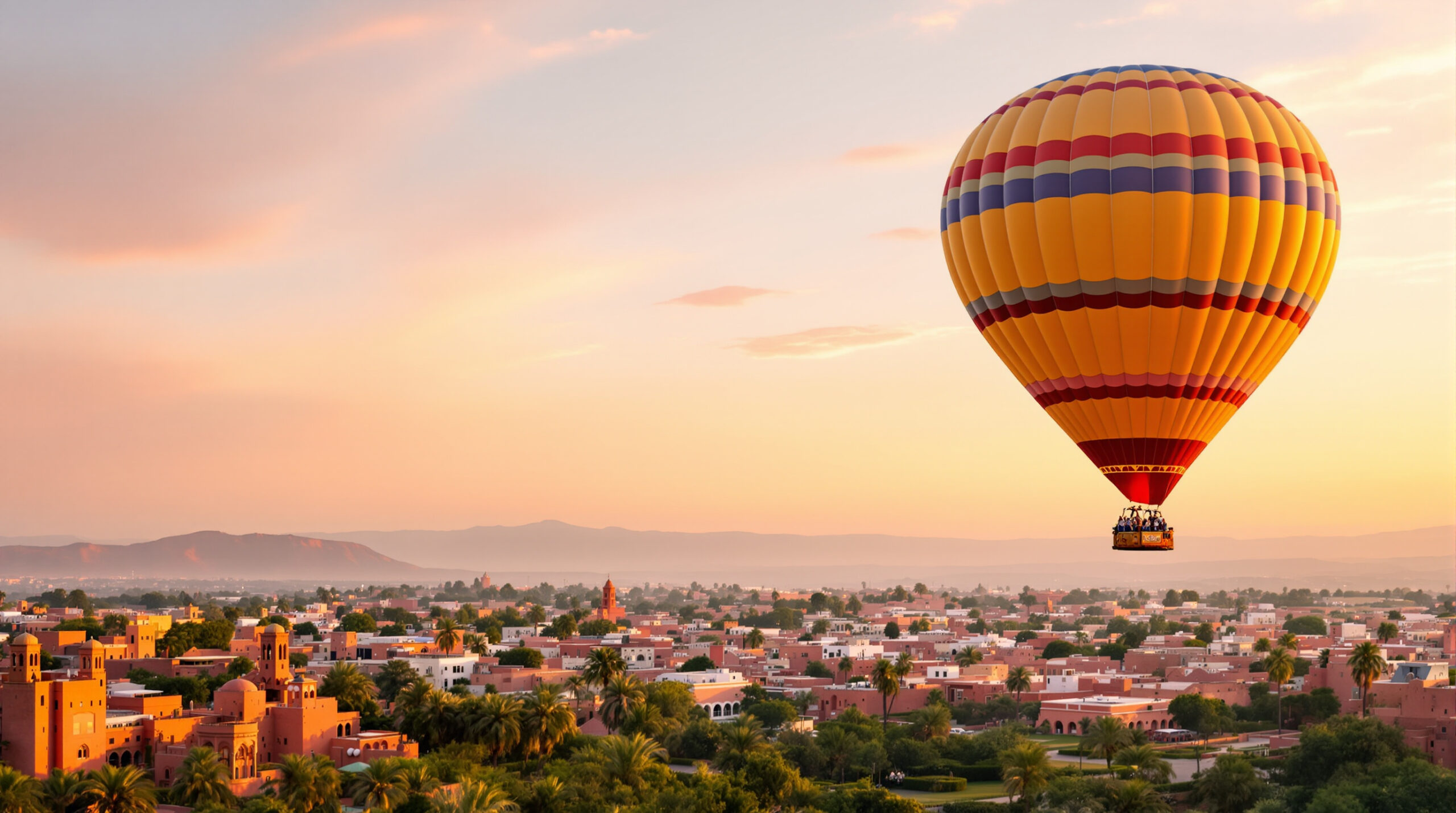 offrez-vous une aventure inoubliable avec un vol en montgolfière à marrakech ! profitez d'une vue panoramique exceptionnelle au lever du soleil et réservez votre expérience unique dès aujourd'hui.